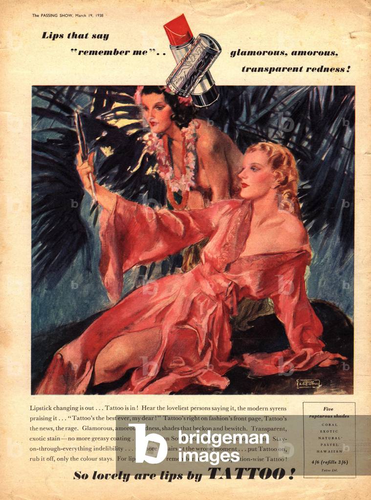 Vanitas Magazine, advert, UK, 1930s