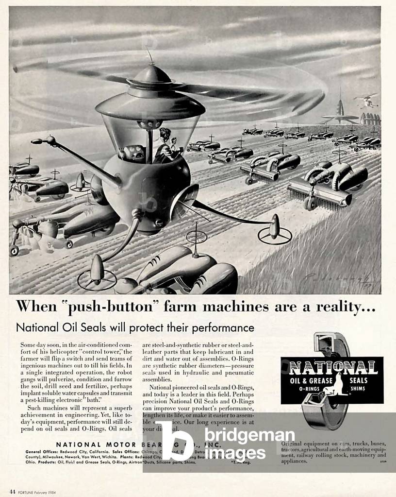 National Motor Bearing Company Magazine Advert, USA, 1950s