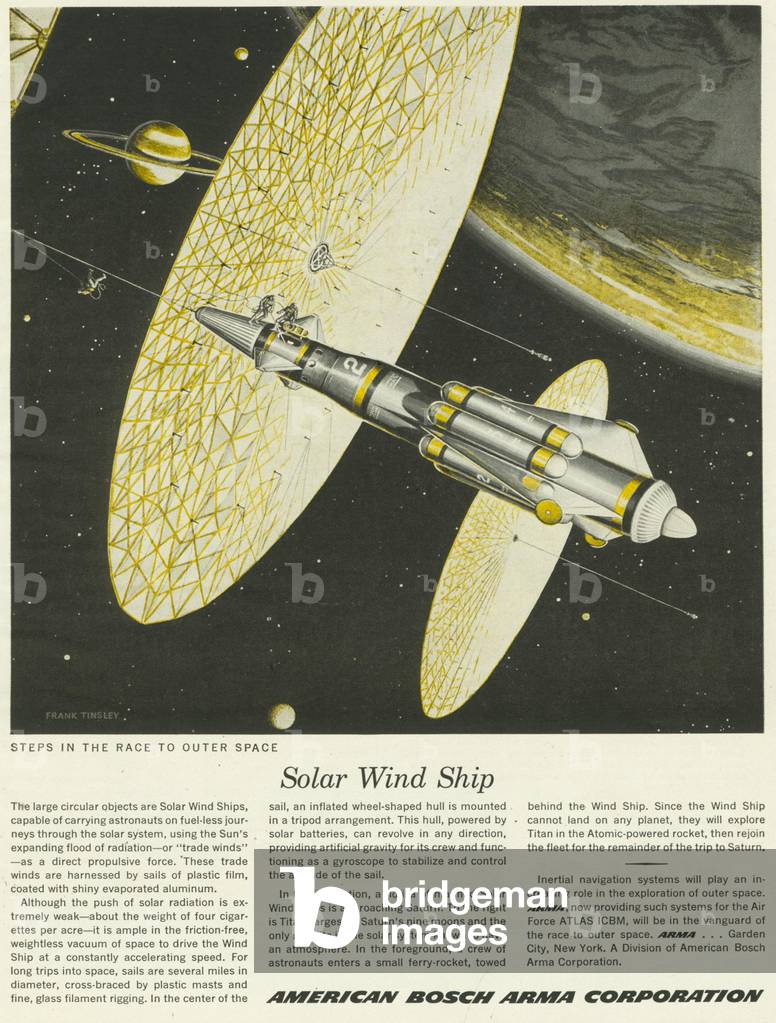 Futuristic Magazine, advert, USA, 1950s