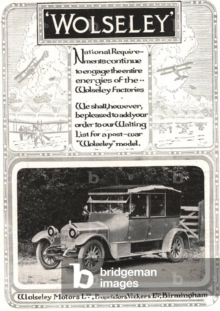 Wolseley cars, 1910s