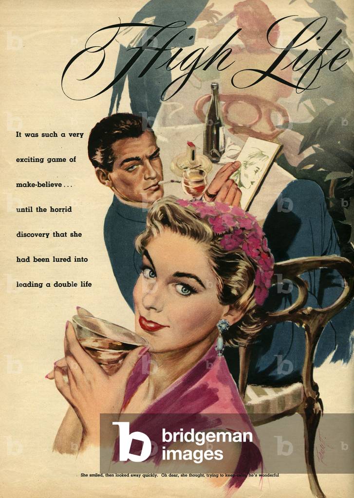 Romance Magazine Plate, UK, 1950s