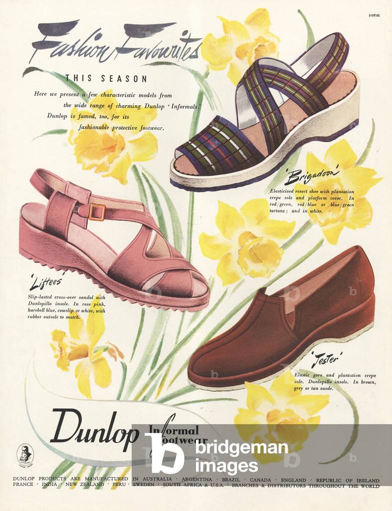 Dunlop Magazine, advert, UK, 1940s