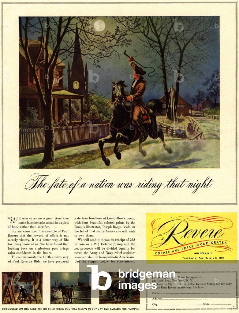 Revere Copper and Brass Magazine, advert, USA, 1940s