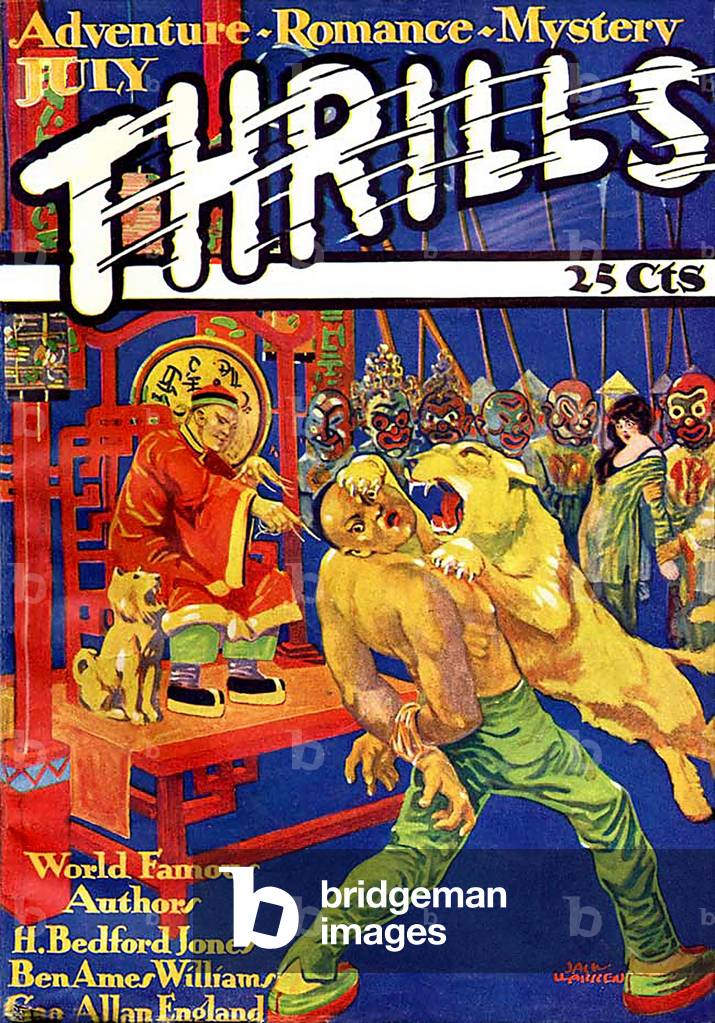 Thrills Magazine Cover, USA, 1920s