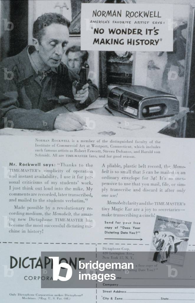 dictaphones, UK, 1930s (print)