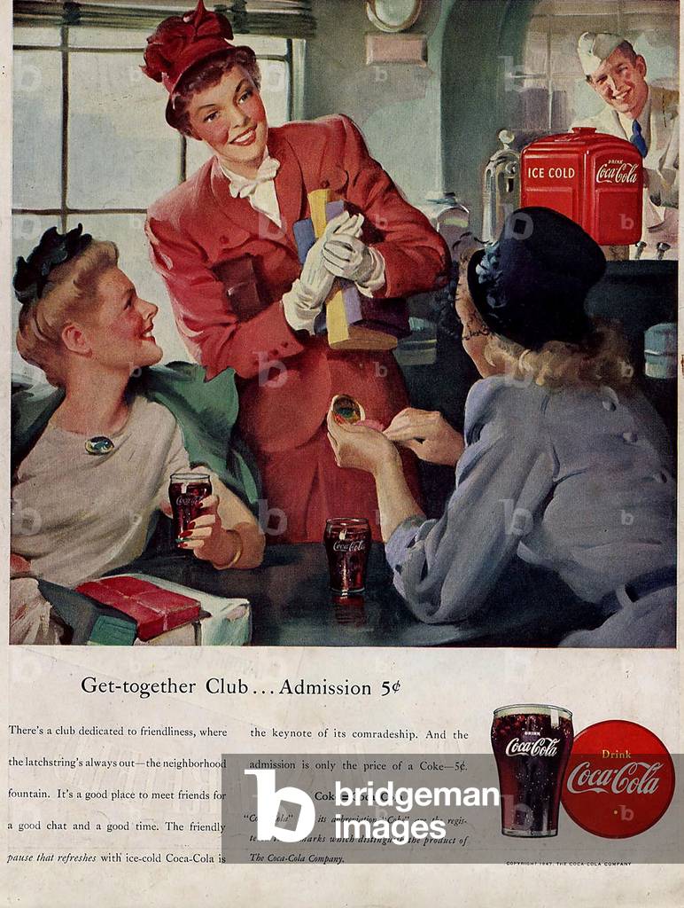 Coca-Cola Magazine Advert, USA, 1940s