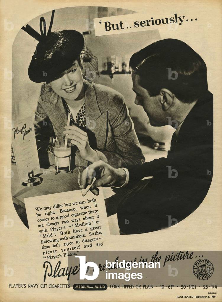 Player's Magazine, advert, UK, 1930s