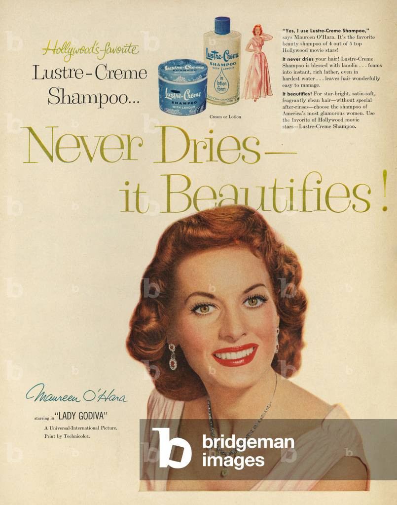 Lustre-Creme Magazine, advert, USA, 1950s