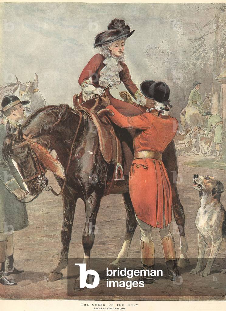 The Queen of the Hunt Magazine Plate, UK, 1930s