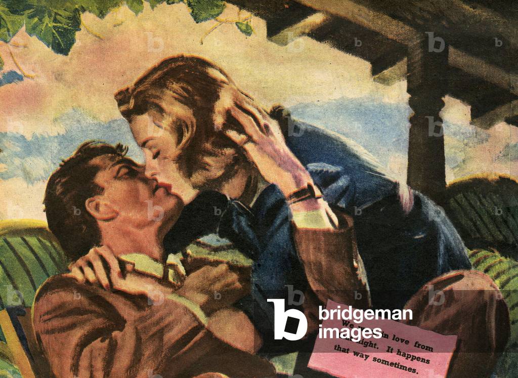 Romance Magazine Plate, UK, 1940s