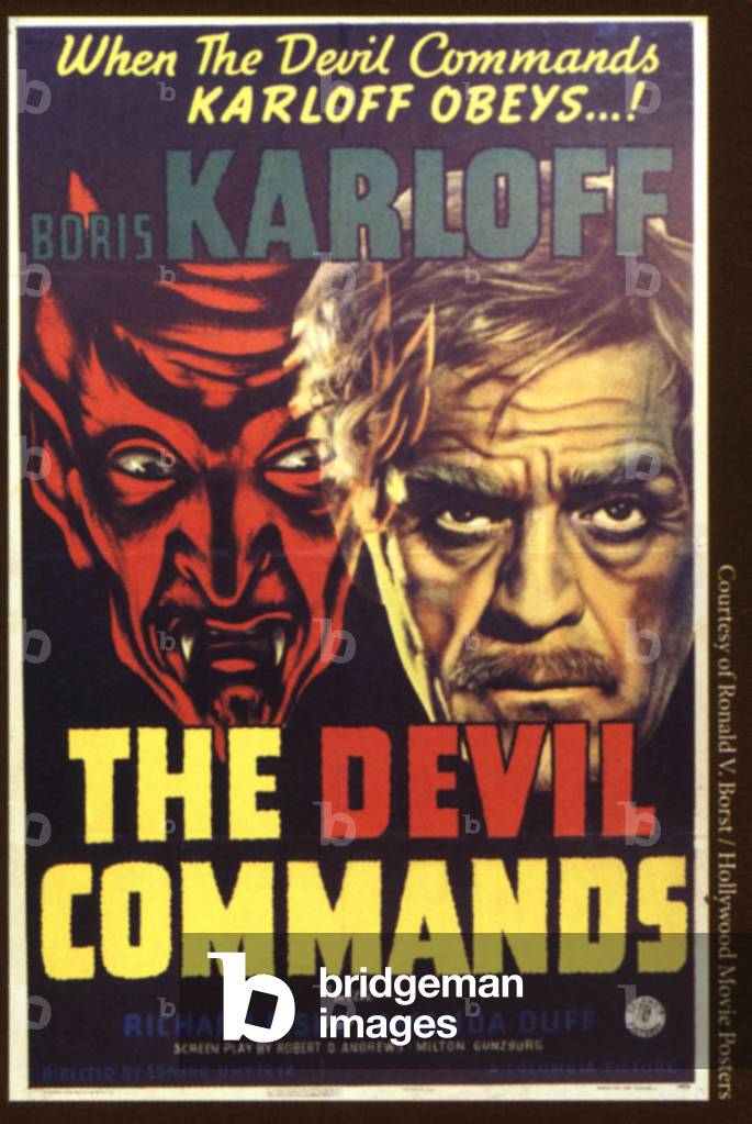 The Devil Commands by Edward Dmytryk 1941 (poster)
