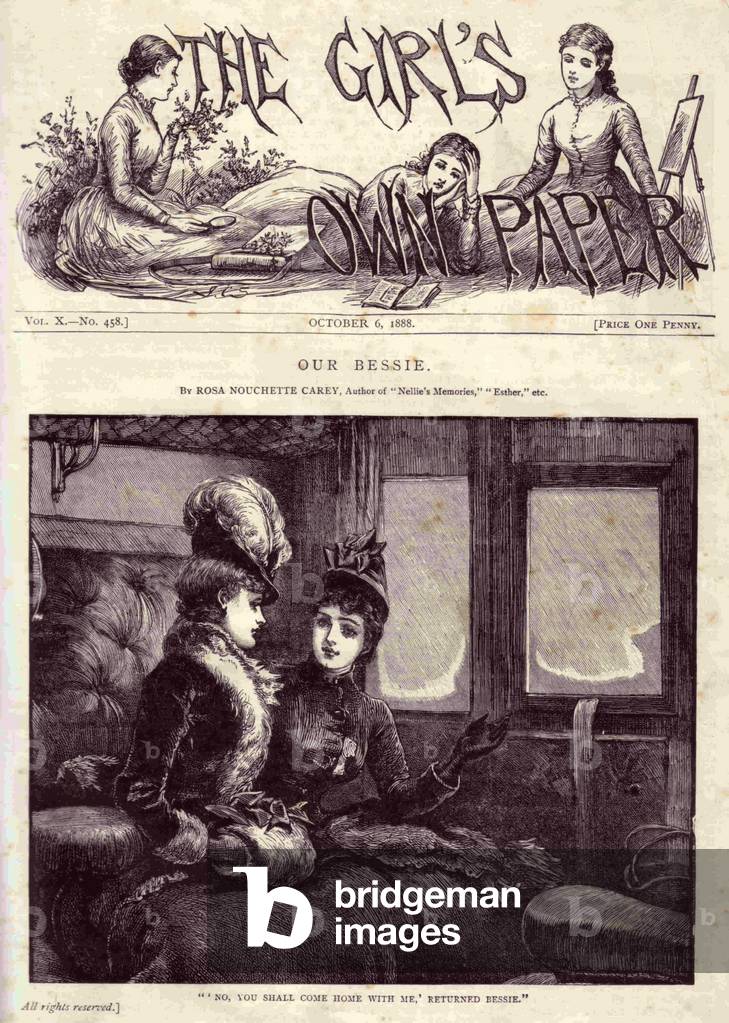The Girl's Own Paper Magazine Cover, USA, 1880s
