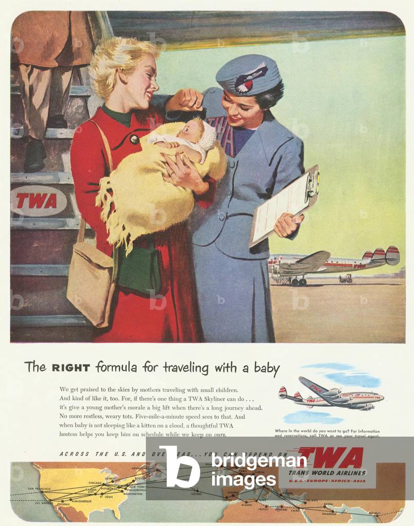 TWA A, 1950s (print)