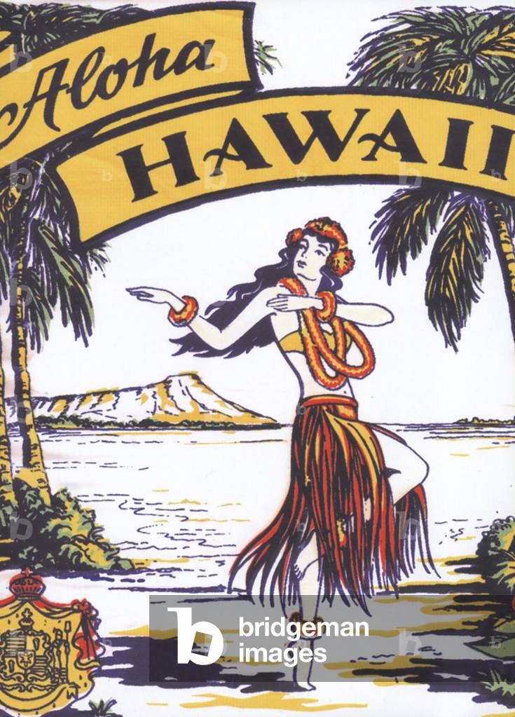 Hawaii Postcard, USA, 1940s