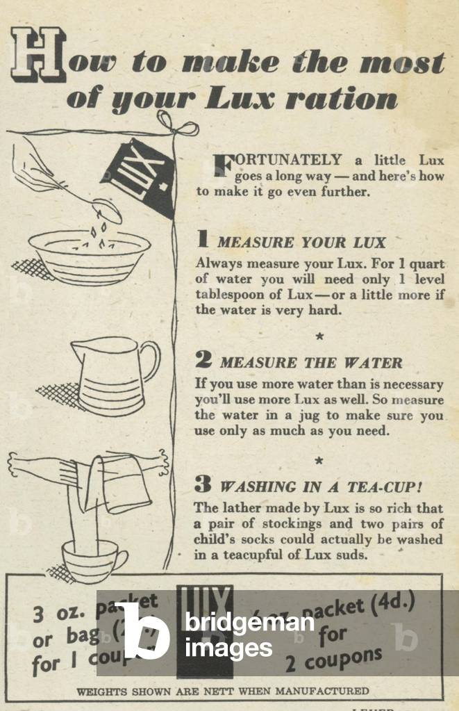 Lux Magazine, advert, UK, 1940s
