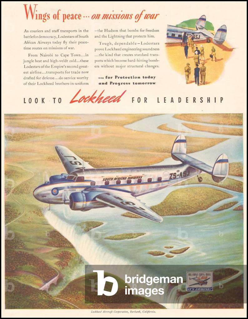 Lockheed Magazine Advert, USA, 1940s