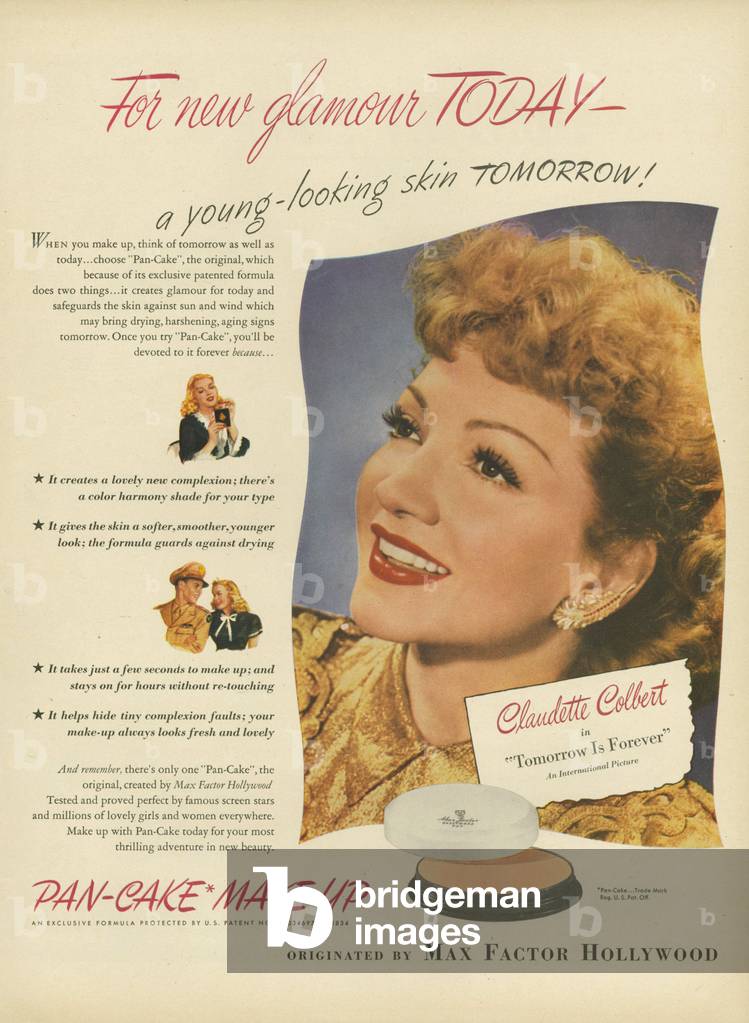 Max Factor Magazine, advert, USA, 1940s