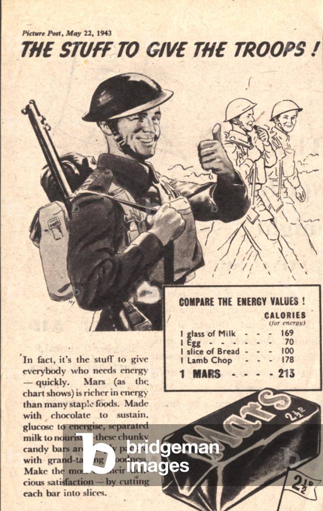 Mars Magazine, advert, UK, 1940s