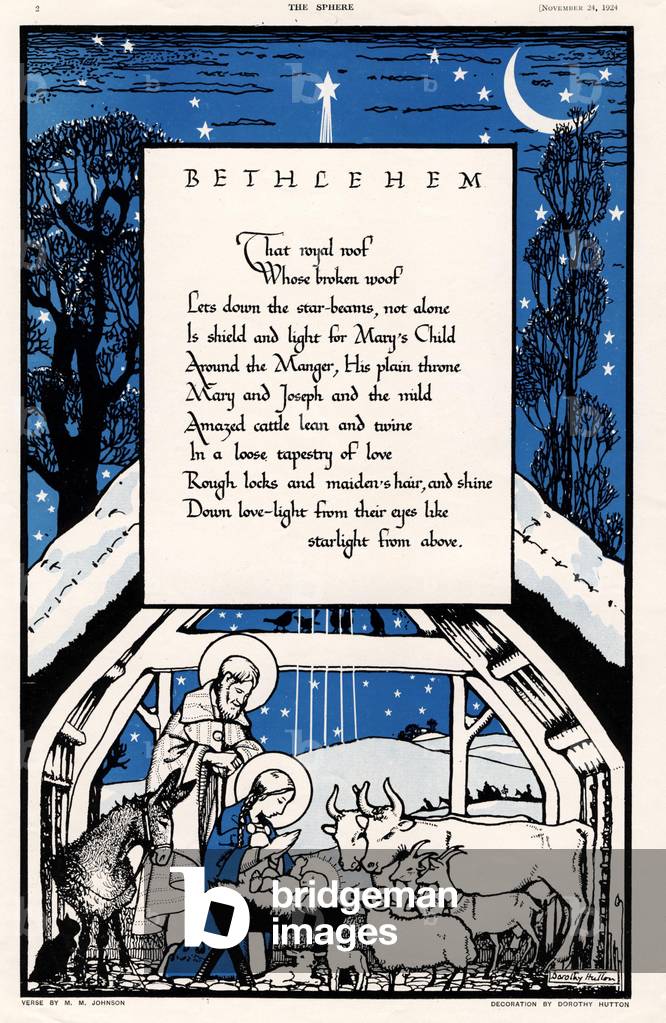 Christmas Magazine Plate, UK, 1930s