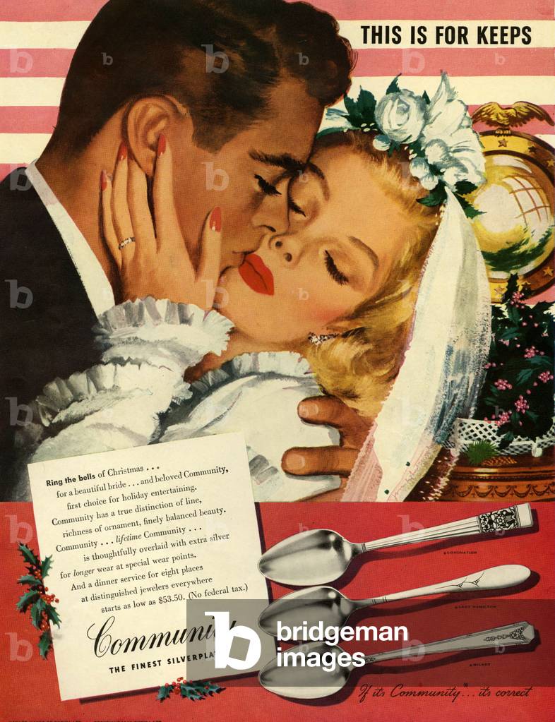Community Cutlery Magazine Advert, USA, 1940s