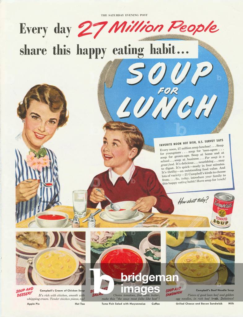 Soupe Campbells, 1950s (print)