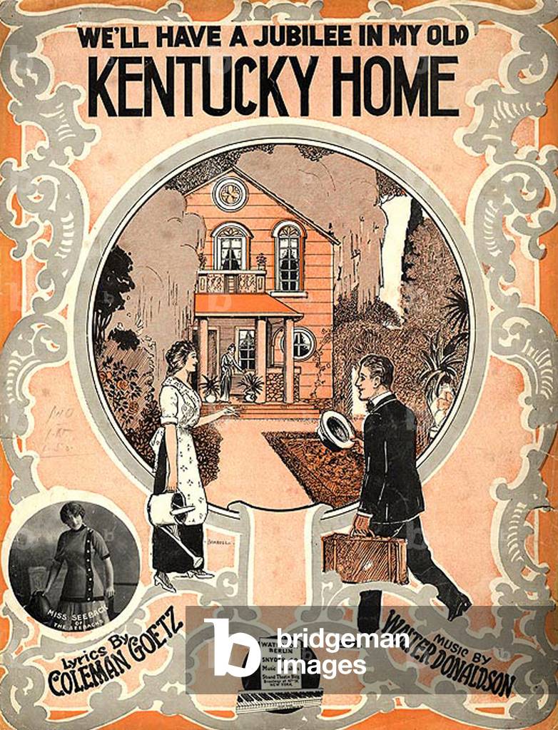 We'll Have a Jubilee in My Old Kentucky Home Book Cover, USA, 1910s