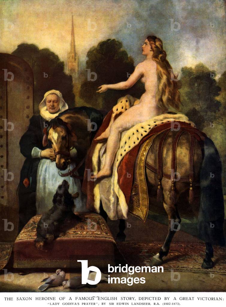 Lady Godiva Magazine Plate, UK, 1940s