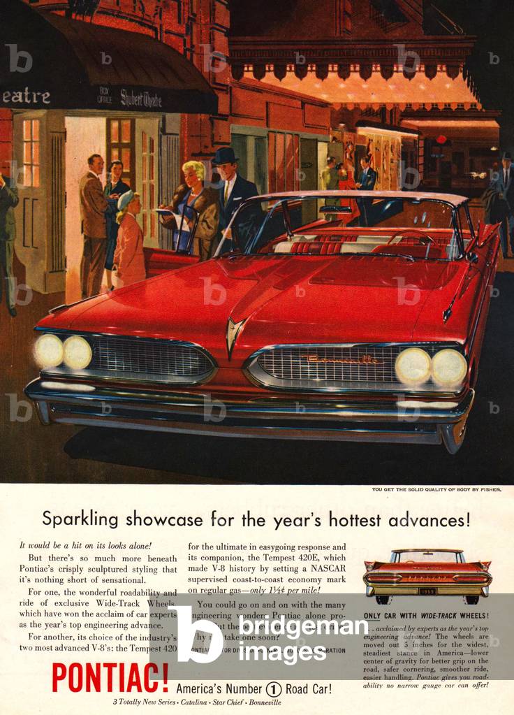 Pontiac Magazine Advert, USA, 1950s