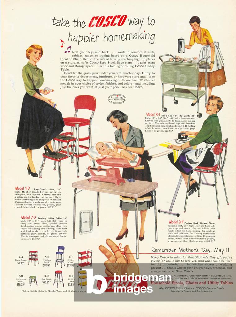 Cosco Furniture Magazine, advert, USA, 1940s