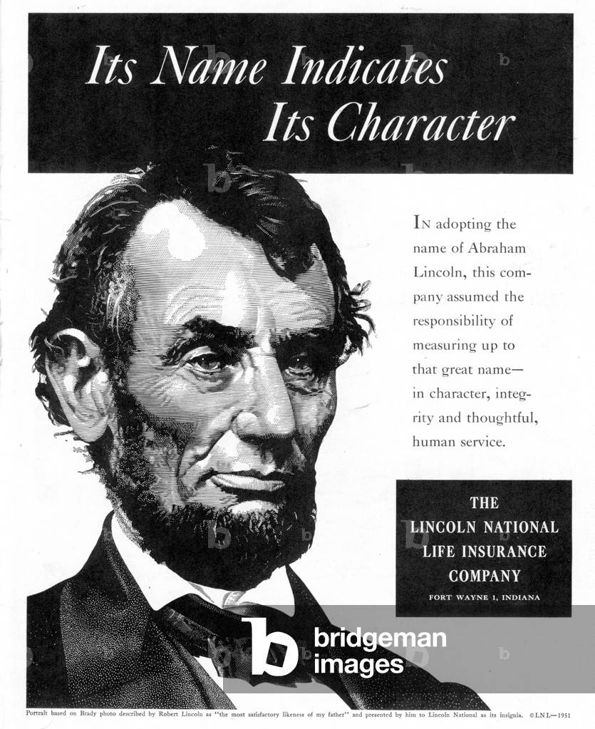 Abraham Lincoln Magazine, advert, USA, 1840s & Pre