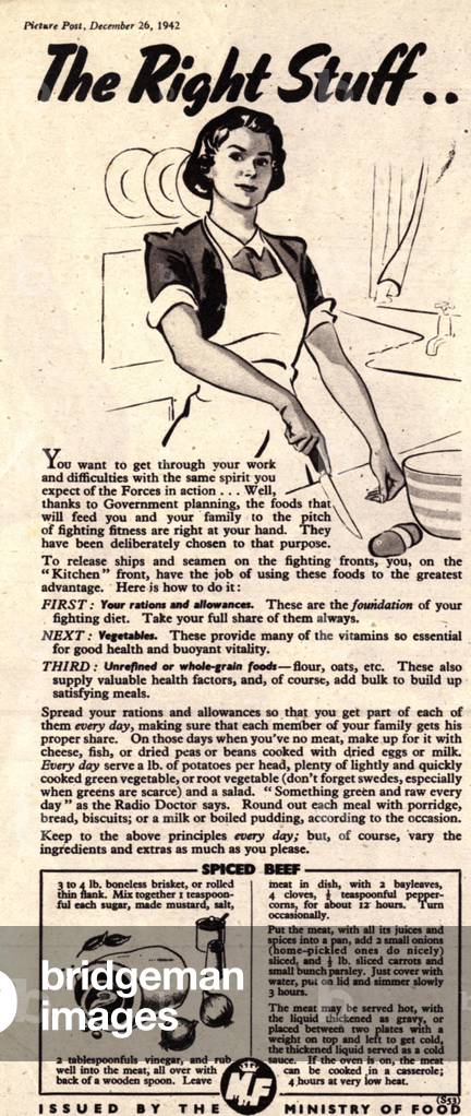 Ministry of Food, 1940s (print)