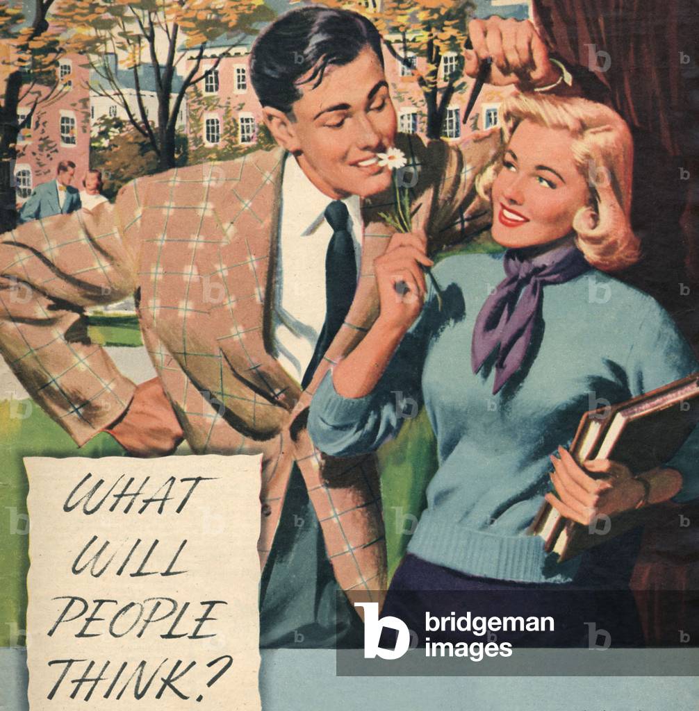 What will people Think, Magazine Plate, UK, 1950s
