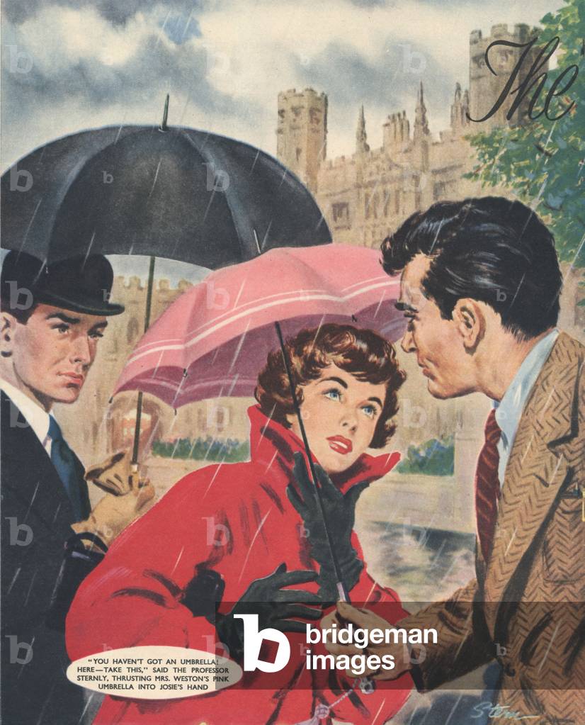 Encounter in the Rain, Magazine Plate, UK, 1950s