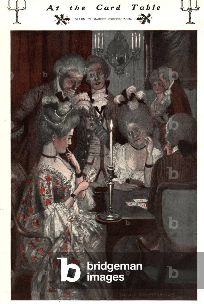 Card Games Book Plate, UK, 1900s