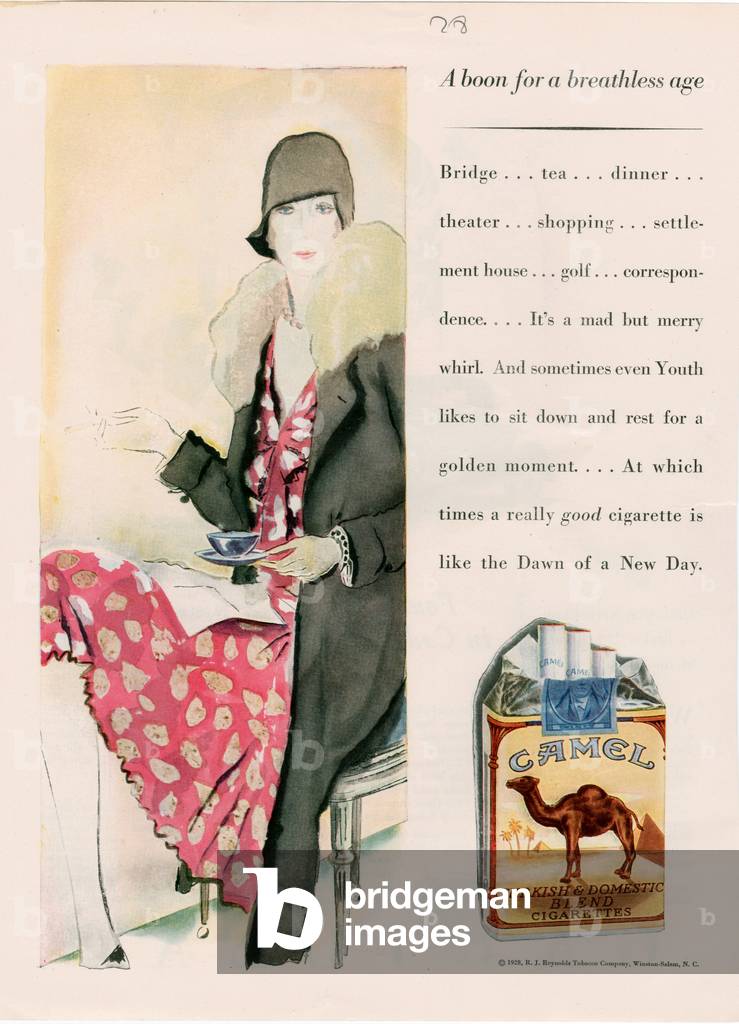 Camels Magazine, advert, USA, 1920s
