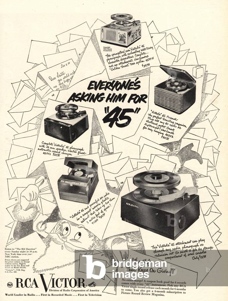 RCA Victor Records Players Magazine, advert, USA, 1950s