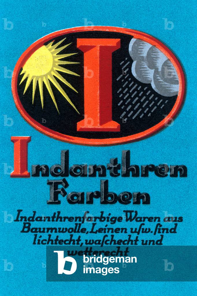 Indanthren Farben Colorfast Dye, Advertising