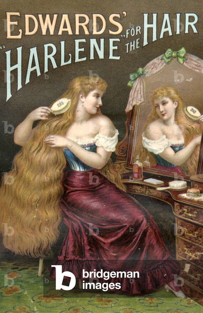 Edwards Harlene for Hair Magazine, advert, UK, 1890s