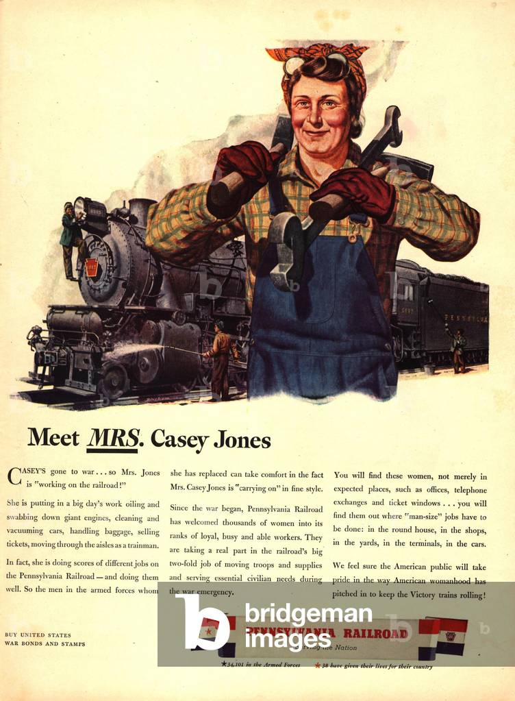 Pennsylvania railroad Magazine, advert, USA, 1940s