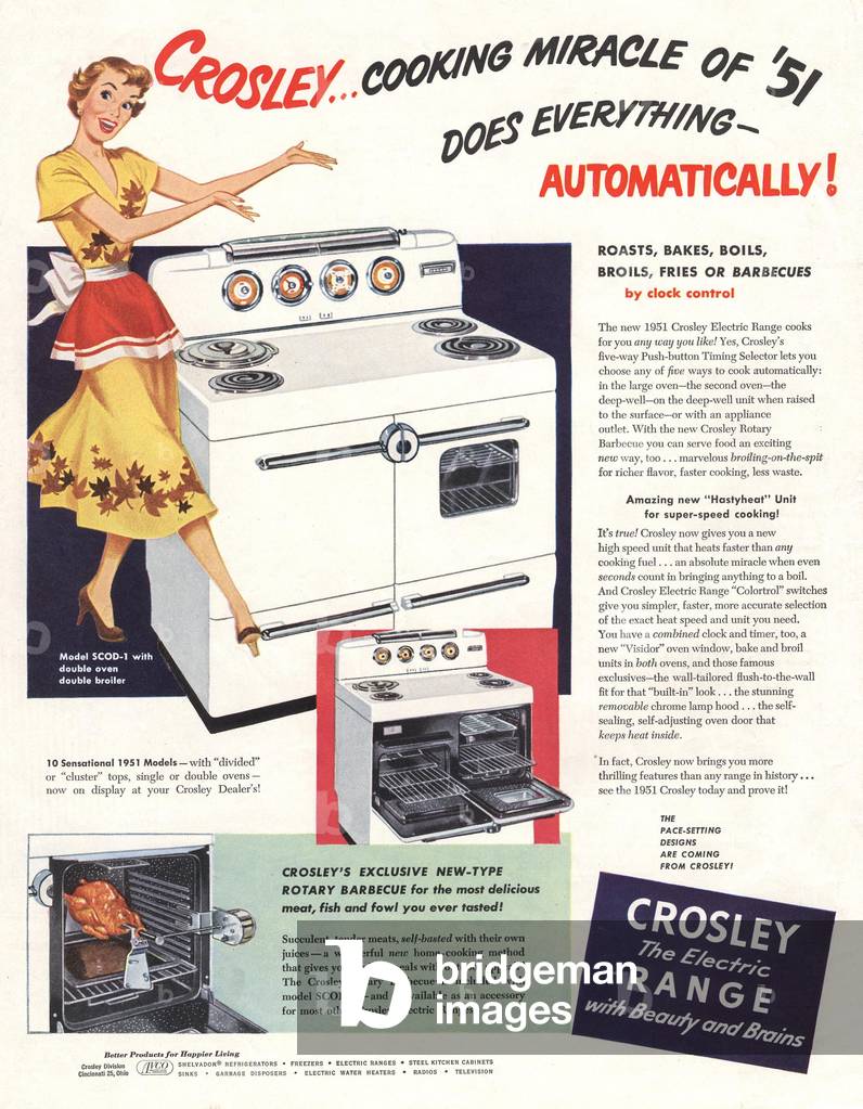 Crosley Magazine, advert, USA, 1950s