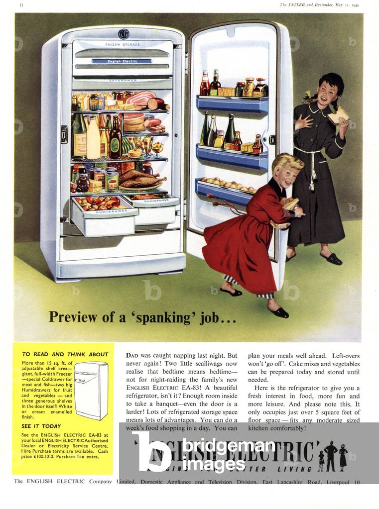 English Electric Magazine, advert, UK, 1950s