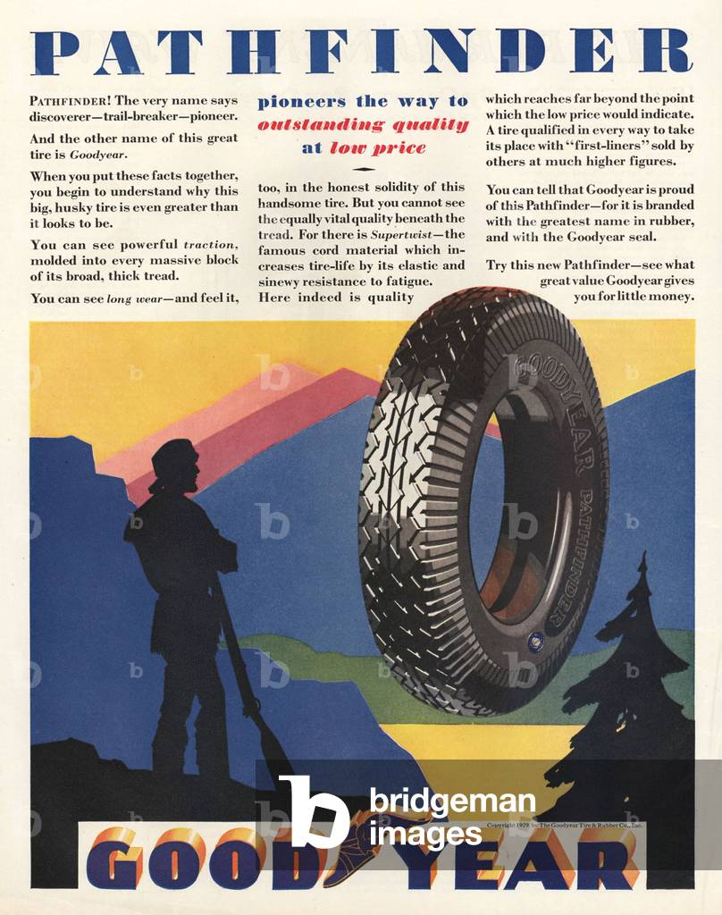 Goodyear Magazine, advert, USA, 1920s