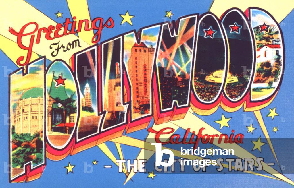 Hollywood Postcard, USA, 1950s