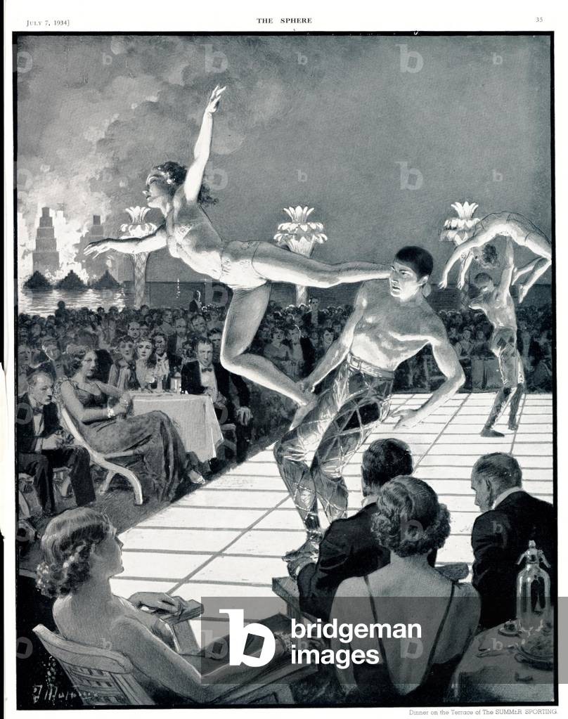 Monte Carlo Monaco Magazine Plate, UK, 1934 (print)