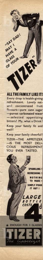 Tizer Magazine, advert, UK, 1940s