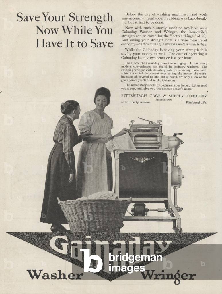 Gainaday Magazine, advert, USA, 1910s