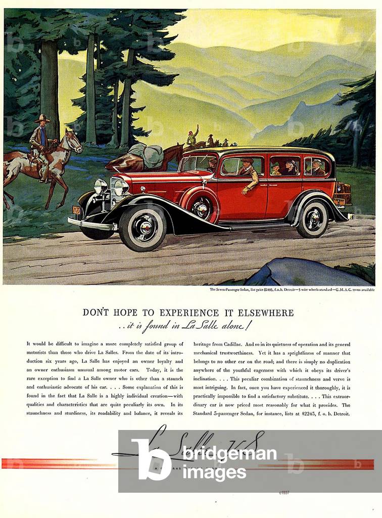 La Salle Magazine Advert, USA, 1930s