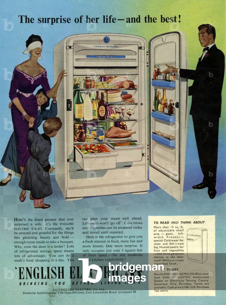 English Electric Magazine, advert, UK, 1950s