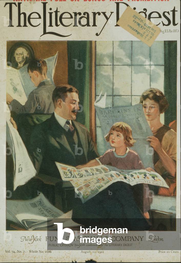Magazine The Literary Digest, USA, 1920s (print)
