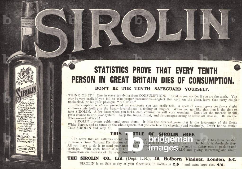 Sirolin Magazine, advert, UK, 1900s